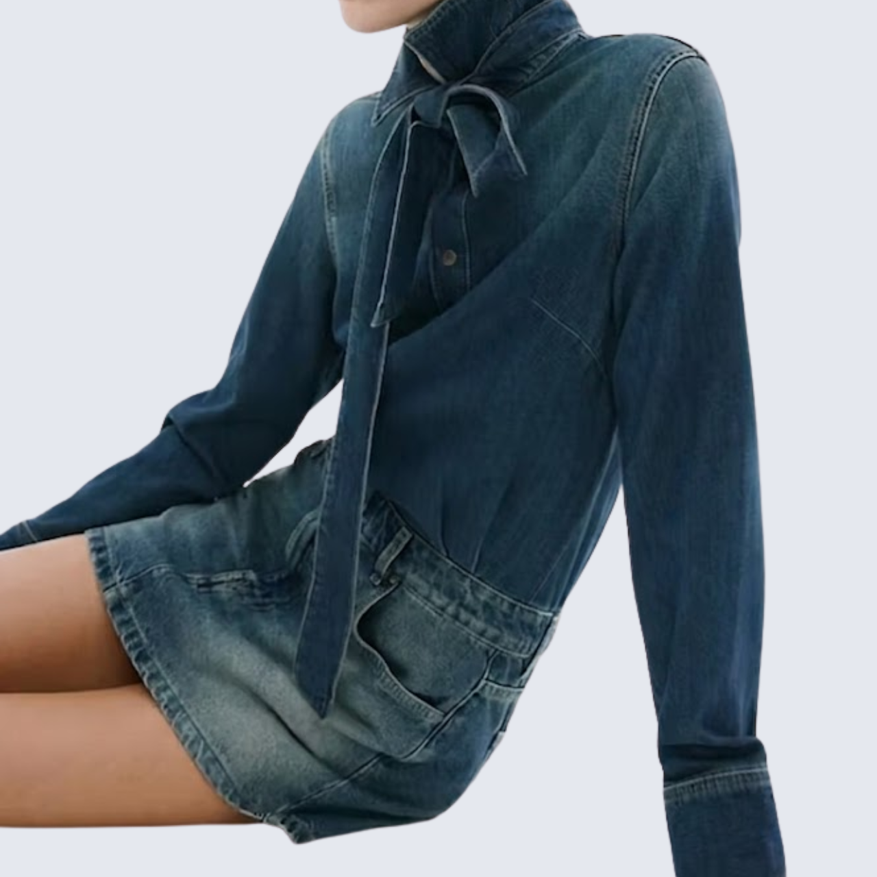 Classic Fade Denim Dress