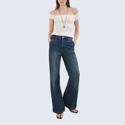 Modern Mid-Rise Wide Jeans