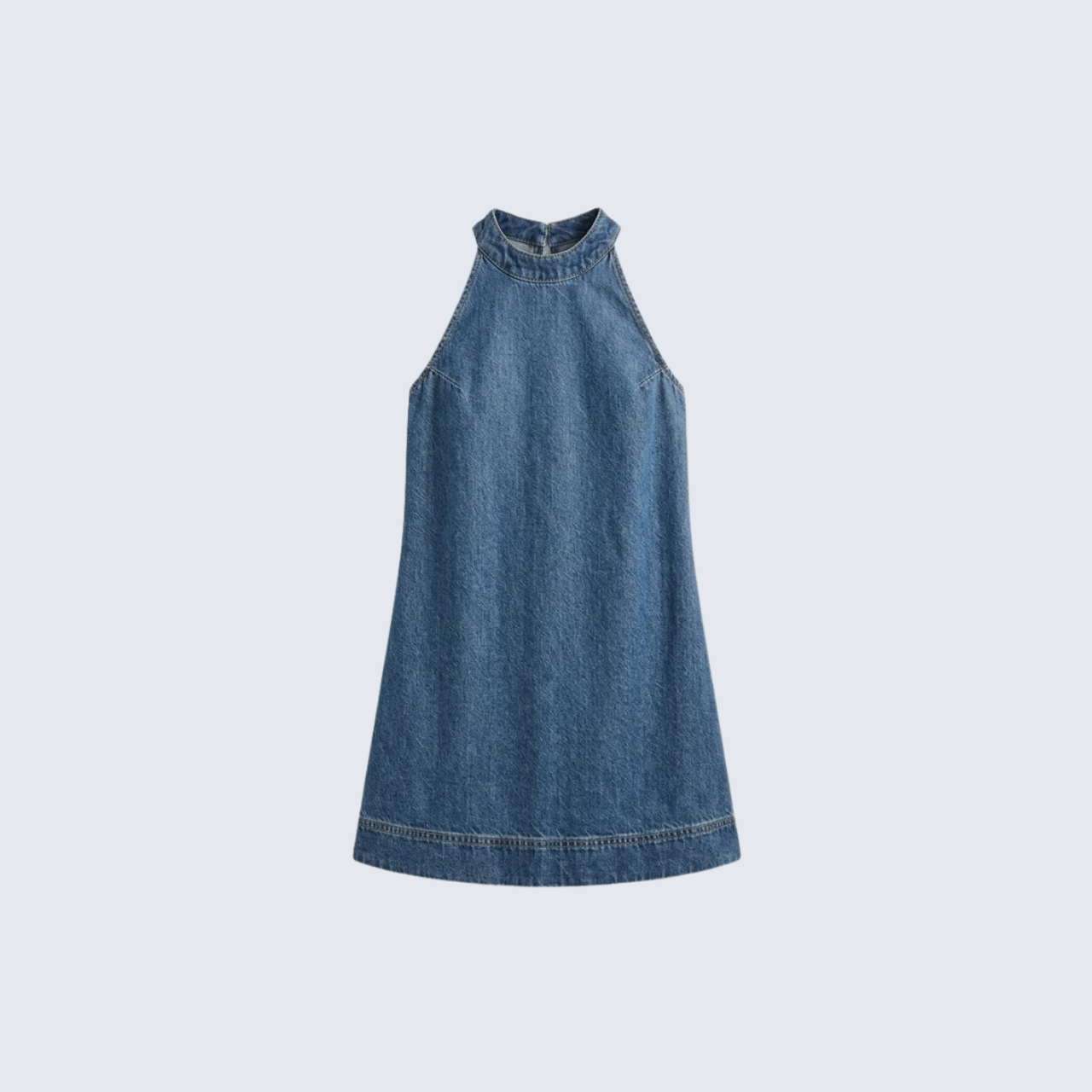 Lived-In Wash Mini Denim Dress