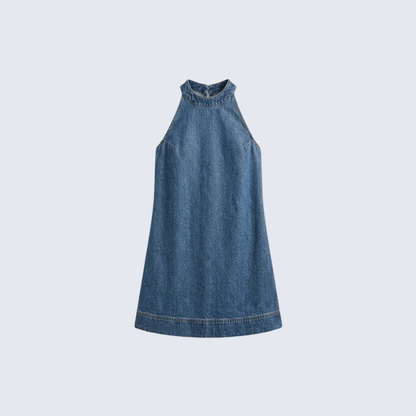 Lived-In Wash Mini Denim Dress
